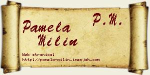 Pamela Milin vizit kartica